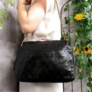 💯 authentic chanel chain tote bag